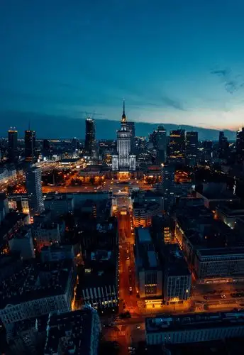 灯火阑珊欧洲城市夜景图片