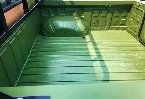 货箱护栏的长宽高为2264/1720/363mm,可以装2100kg的货物.