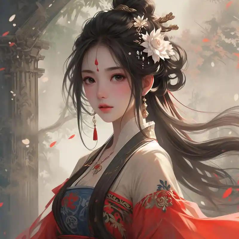 90古风手绘女生头像精选96