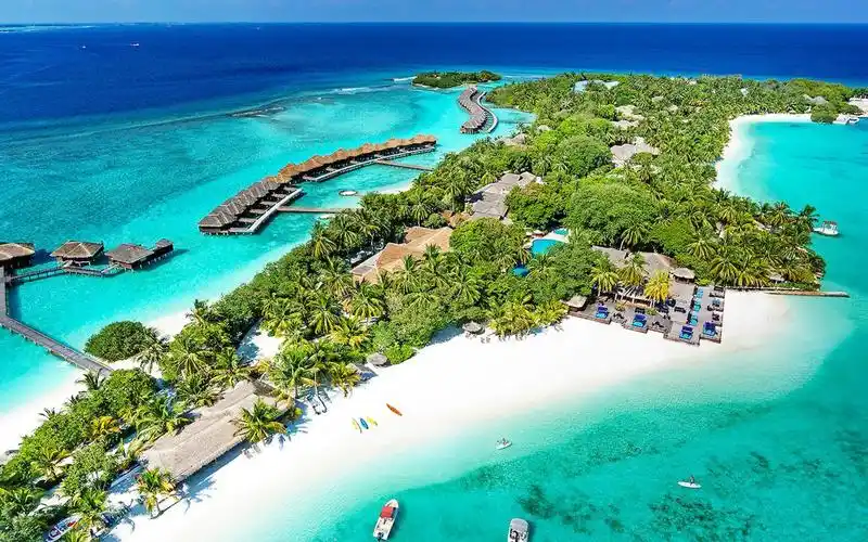 马尔代夫喜来登满月岛图片桌面壁纸