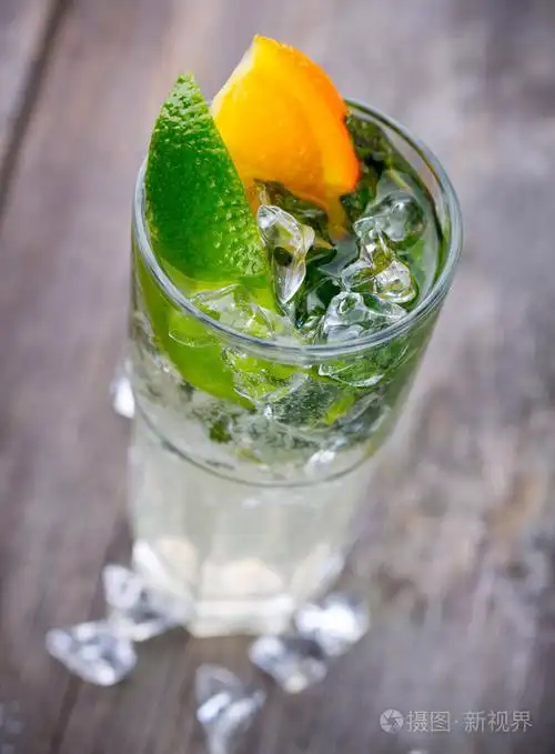 新鲜的mojito特写