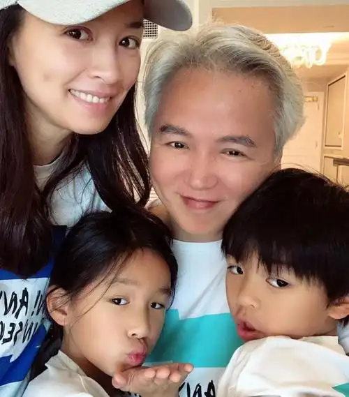 林瑞阳年轻时候的图片前妻曾哲贞的儿子和女儿