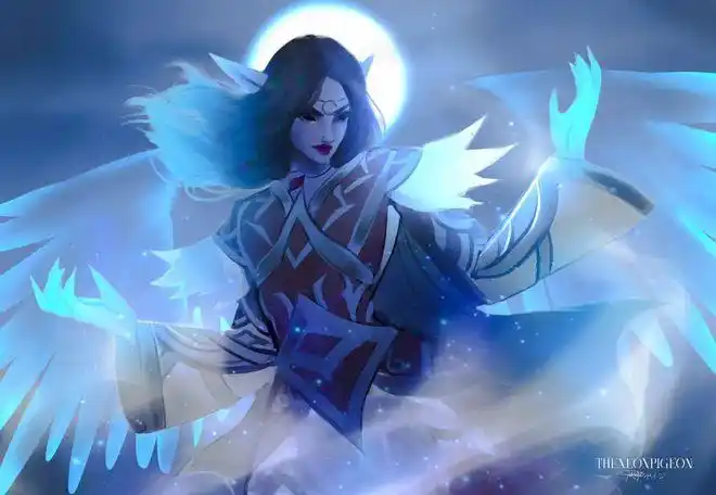 痛苦之拥 伊芙琳冰霜女巫 丽桑卓皎月女神 黛安娜涤魂圣枪 赛娜好好看