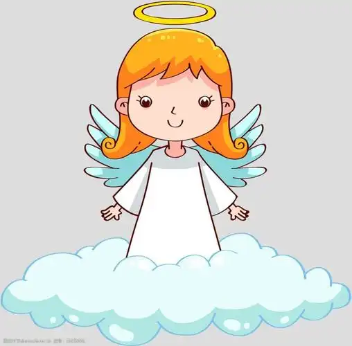 卡通可爱小天使免抠psd透明素材