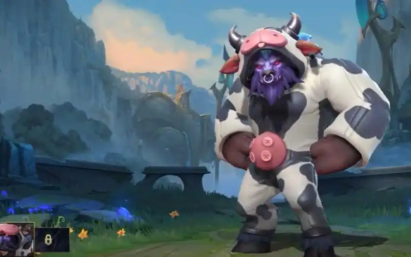 lol英雄联盟手游阿利斯塔哞利斯塔牛头皮肤视频moocowalistarskin