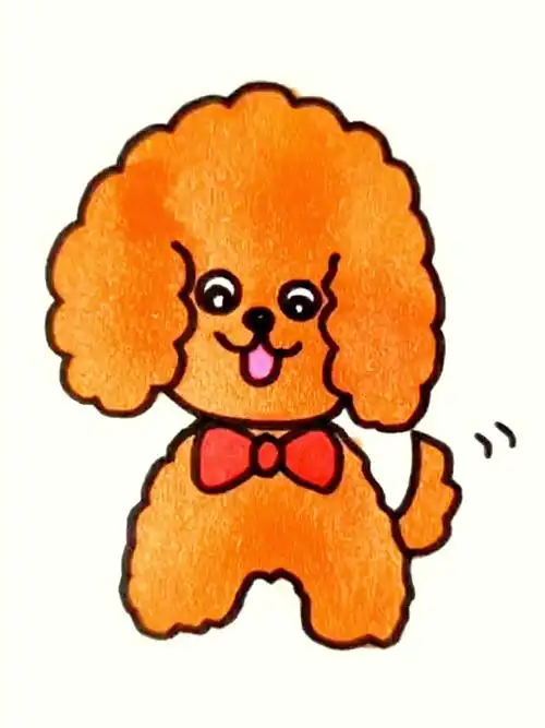 一分钟教会家里的萌娃画可爱的狗狗