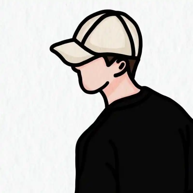 简约线条手绘情侣头像|余生还长 何必慌张04 小众情绪感朋友圈短句