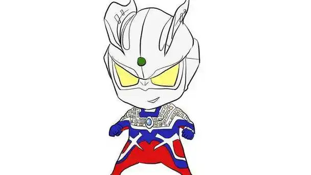 赛罗简笔画 赛罗简笔画帅气简单