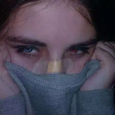 病娇头像女真人带血 恐怖血腥病娇女头像 - 高清头像 - 潮人个性网