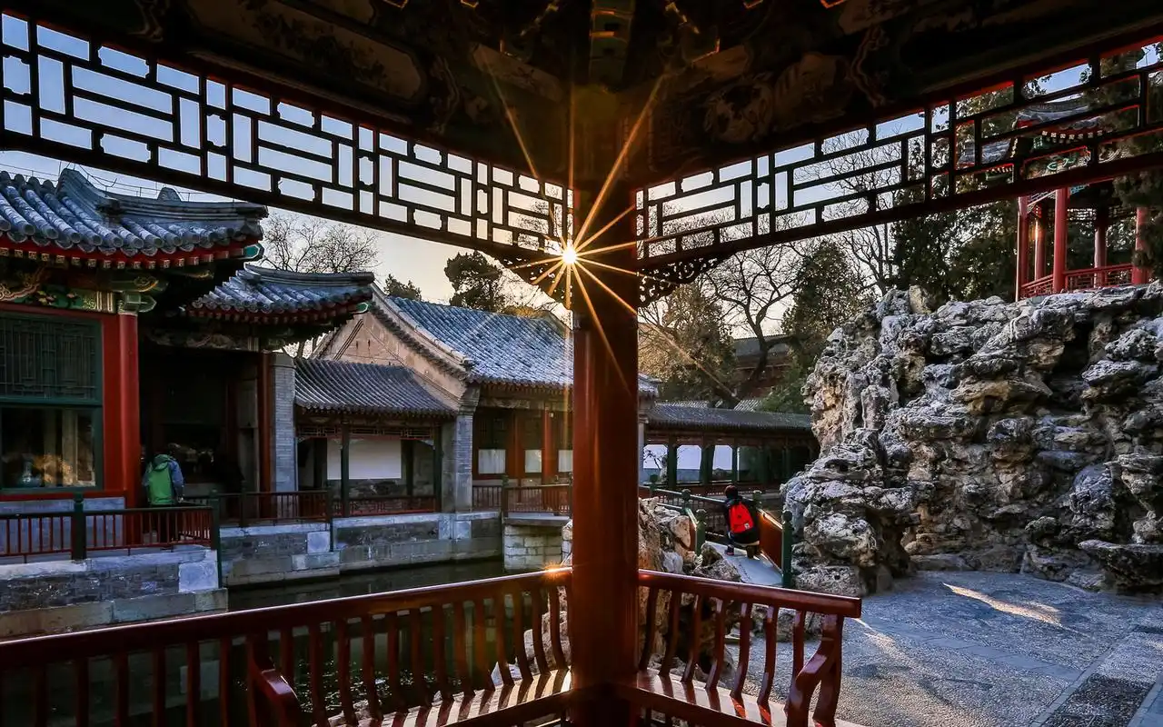 唯美中式古典园林高清桌面壁纸