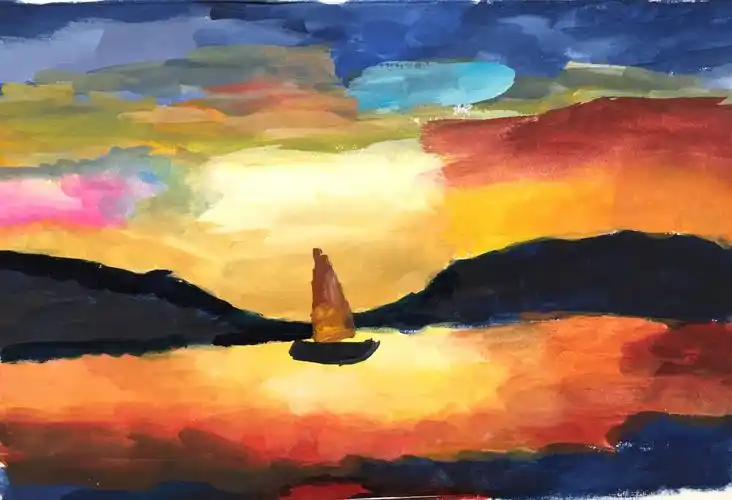 多彩蜗牛儿童美术