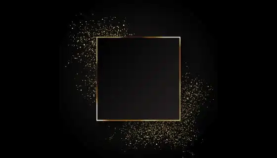 优雅的金色正方形边框矢量素材(eps)