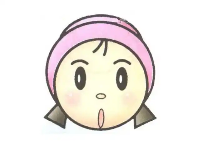 简笔画长脸卡通脸谱简笔画图片分享下载可爱红脸蛋小女孩简笔画女孩简