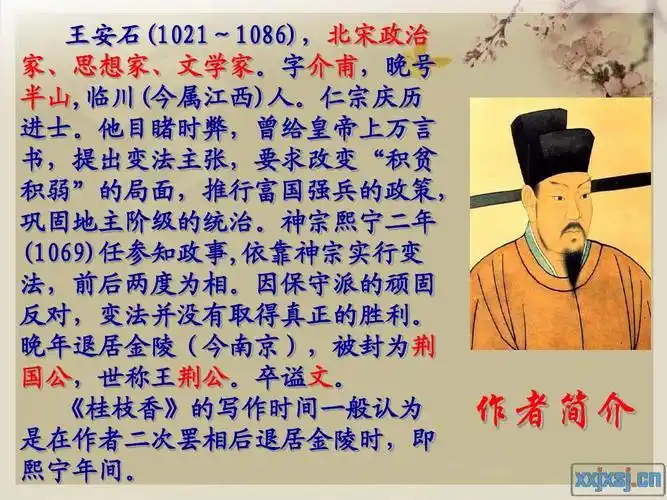 高中教育 语文 《桂枝香_金陵怀古》公开课ppt 王安石(1021~1086)