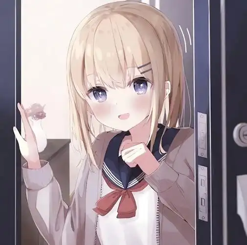 女生头像黄毛发jk可爱动漫