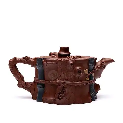 宜兴名家范洪泉紫砂壶作品《束柴三友五头套组》原矿全手工优惠全场