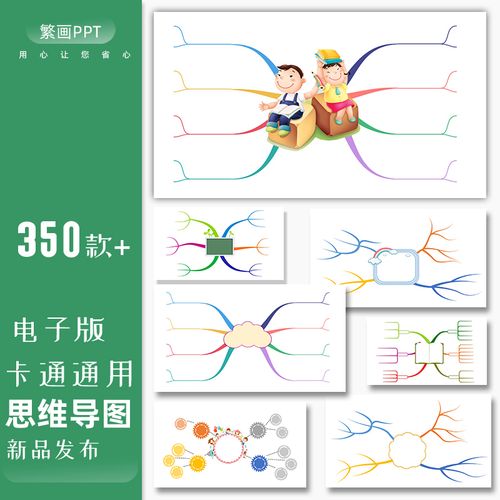思维导图模板小学生数学语文英语初中科学古诗阅读通用手绘电子版