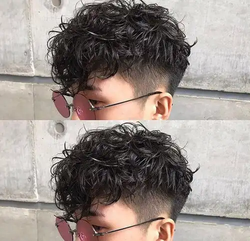 男士小卷发