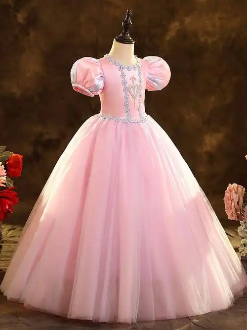 女童十岁生日公主裙春款裙莎裙子连衣裙晚礼服洋气连衣裙