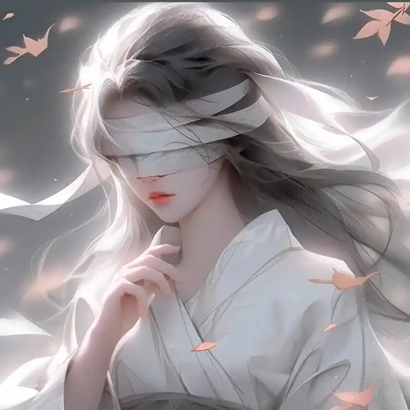 是你喜欢的类型吗?‖古风动漫头像 黑发 蒙眼,绝配