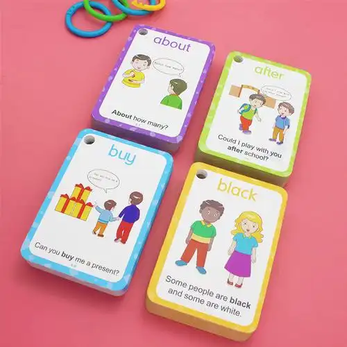 英语幼儿高频卡片220个sightwords儿童早教单词玩具挂图