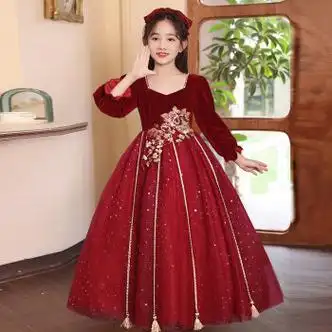 母婴>童装>裙子>连衣裙>迪士尼(disney)>迪士尼公主裙女童生日宴十岁