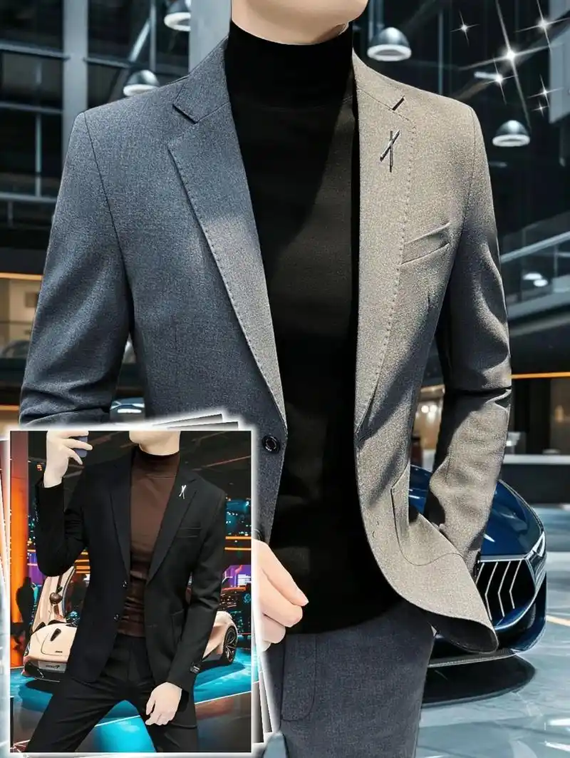 衣柜必备款~男士高级感西装男商务正装!