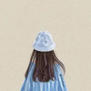 女生背影动漫手绘图片头像高清好看的头像手绘女生简单气质背影