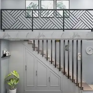 铁艺栏杆网红围栏飘窗阁楼家用楼梯扶手简约别墅走廊现代阳台栏杆