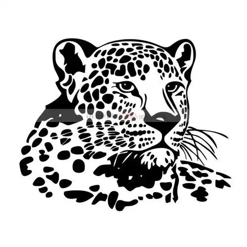 豹子剪纸图案大全