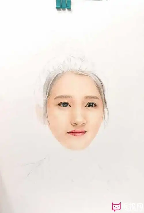 简单的人物彩铅画教程,关晓彤彩铅画图片