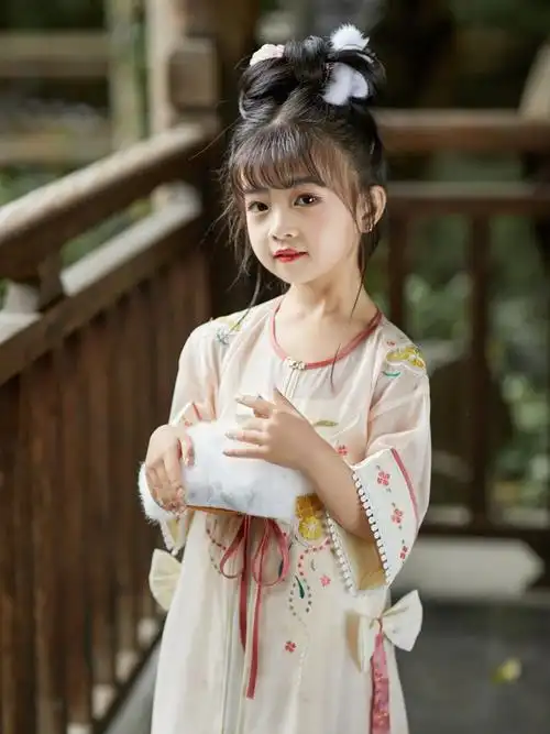 (今日7折)茗楠之家汉服女童夏季明制仙女古风小女孩儿童古装超仙套装