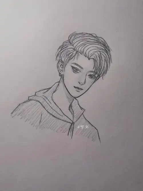 打卡第44天临摹手绘铅笔稿教程黄子韬