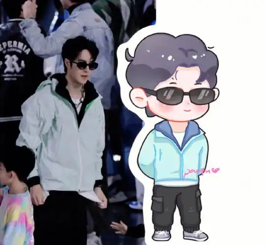 这就是街舞有空档92可约稿97#q版  #q版人物  #王一博  #卡通头像