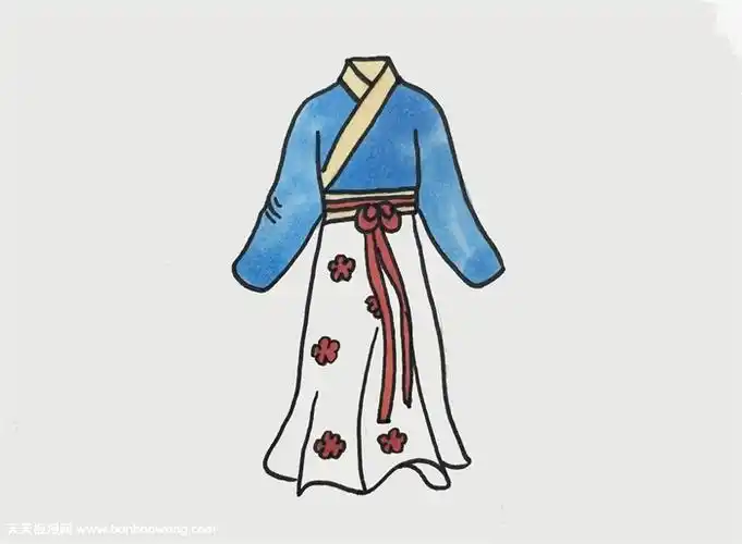 古装裙子简笔画古装裙子怎么画古装裙子简笔画画法消防安全带简笔画古