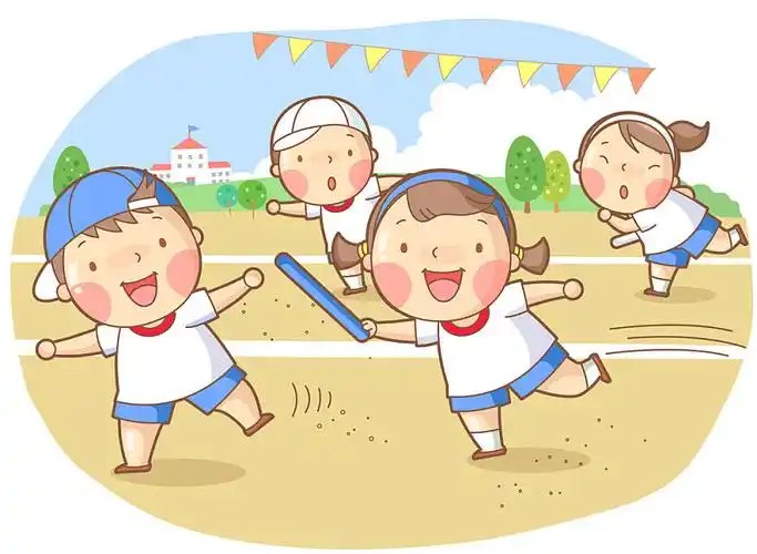 小学运动会矢量图