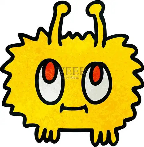 古怪的手绘卡通外星人