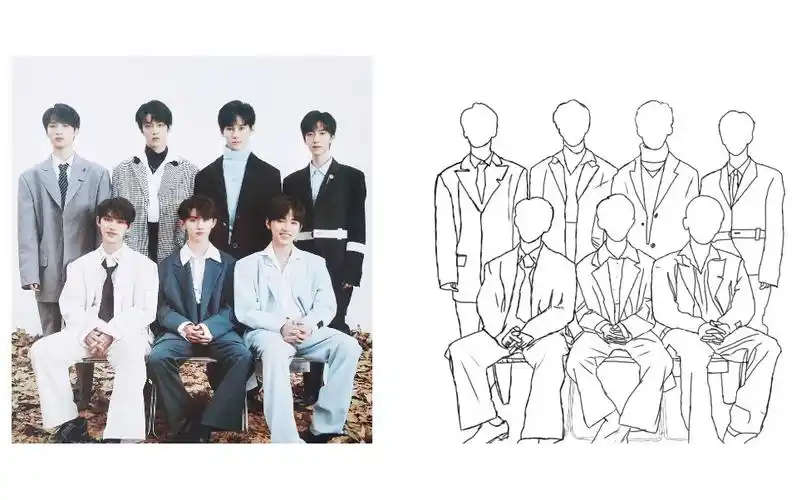 时代少年团无尽的冒险半卡点式铅笔画制作动画