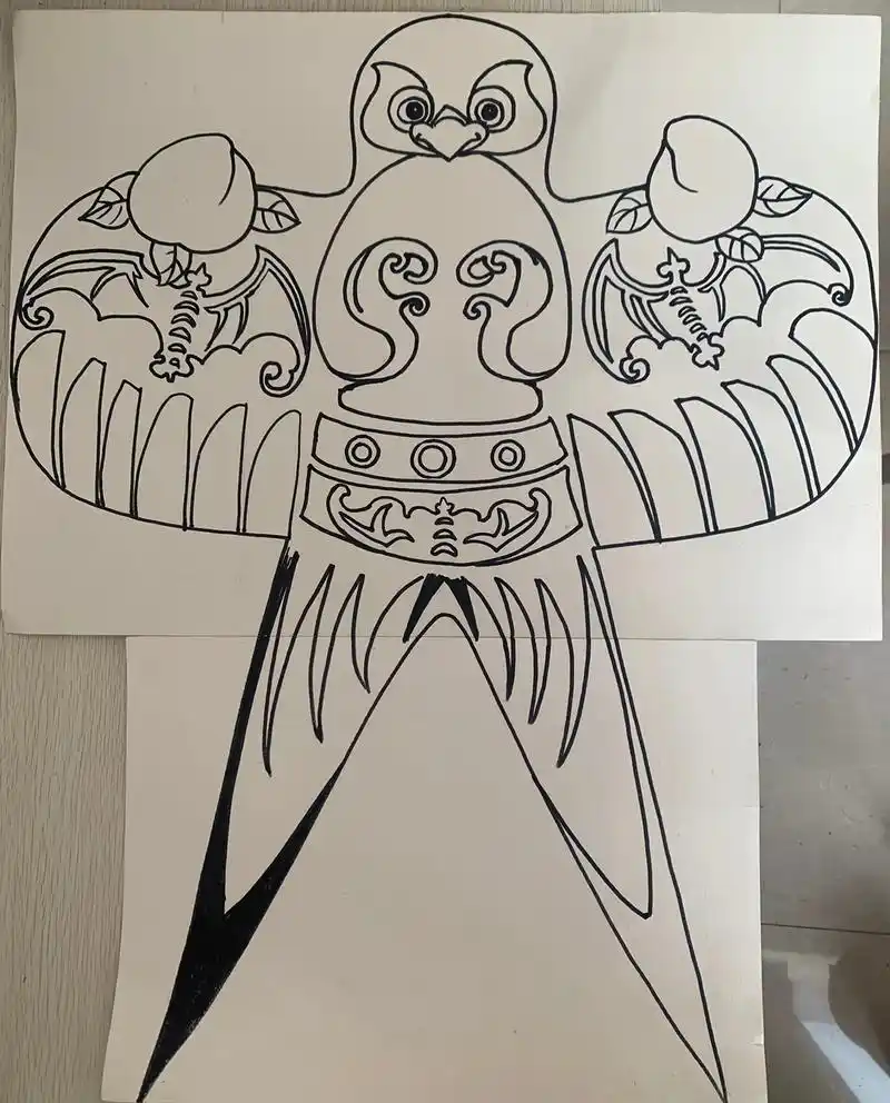 沙燕 #风筝 #画风筝 中高年级美术96 - 抖音