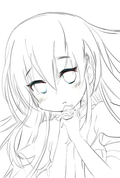 黑白漫画线稿练习