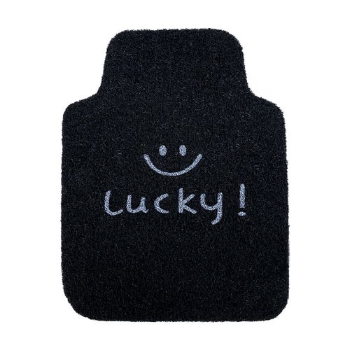 汽垫主驾驶单片防脏车载可爱丝圈保护脚踏垫易清洗 lucky前排单个脚垫