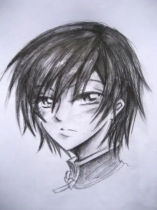 帅气的动漫素描图(带图)