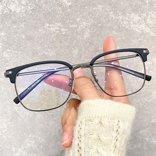 眉毛架近视眼镜框男士文艺抗蓝光防辐射网红款女可配有度数平光架