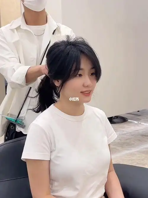 高级款三七分八字刘海