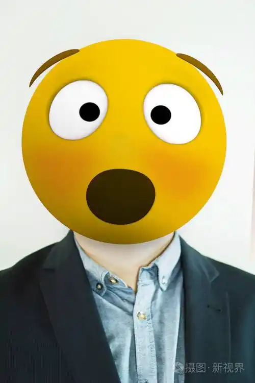 惊讶emoji表情人肖像