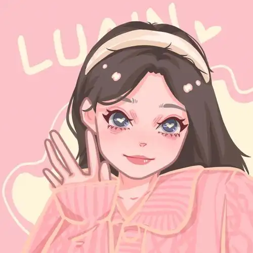 手绘头像头像自取粉色女孩