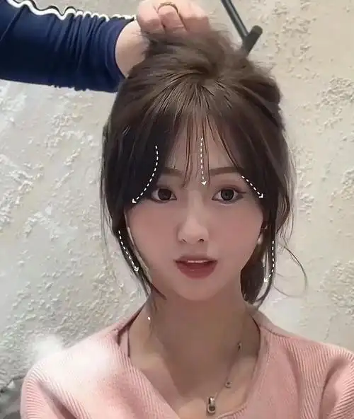 中分发型的柔美