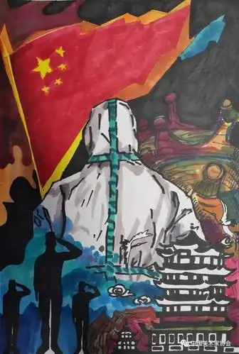 《必胜!》杨拓拓 15岁    儿童画