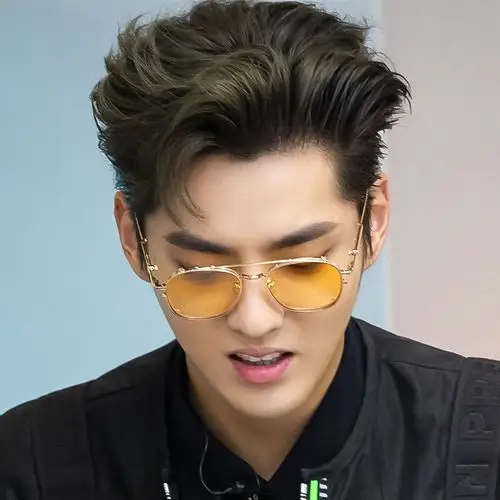 gm亦凡可配镜框眼镜片式同款墨镜吴亦凡新款太阳眼镜