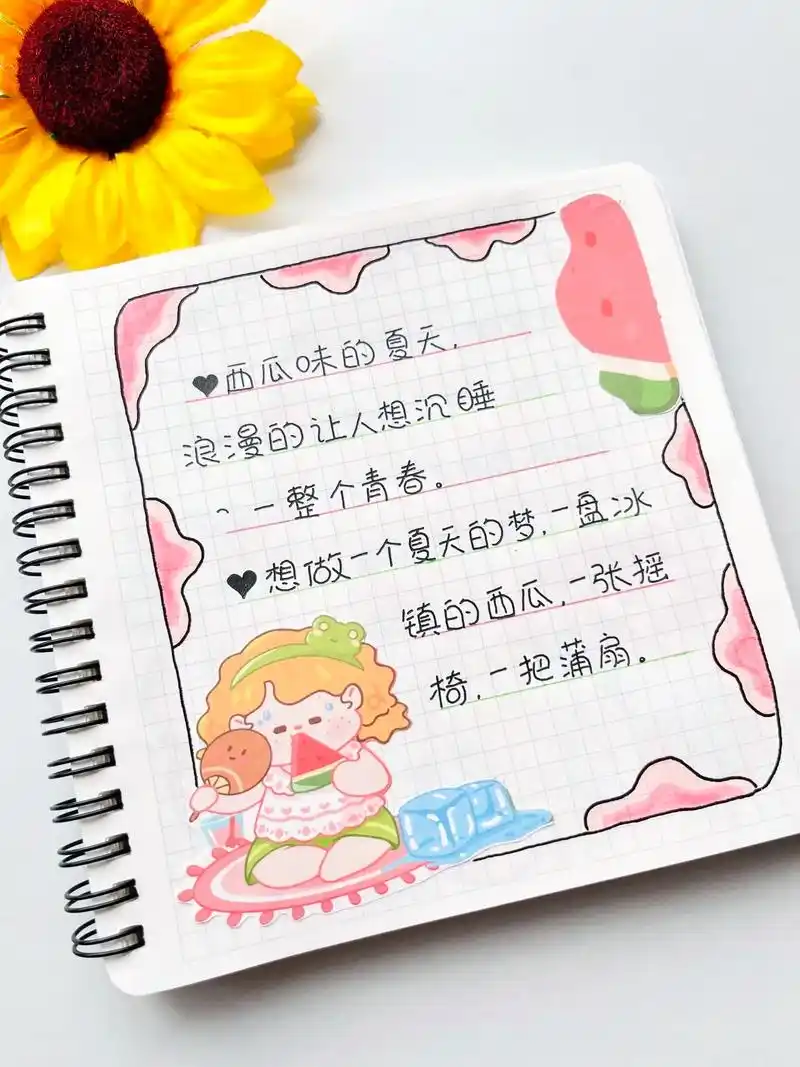 91清凉解暑的夏日文案 排版.#手写文案 #手帐排版 #夏日 - 抖音